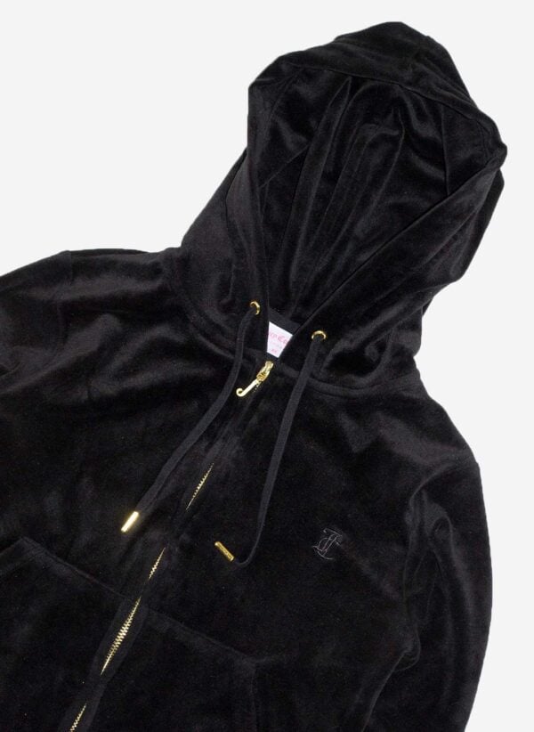 Juicy Couture Ziphoodie schwarz – Bild 2