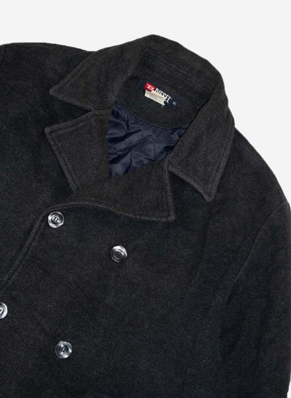Vintage Diesel Mantel schwarz – Bild 2
