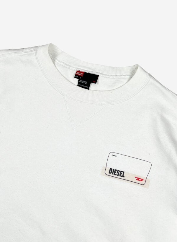 Vintage Diesel Sweater weiß boxy – Bild 2