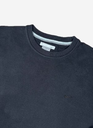 Vintage Y2K Nike Sweater schwarz faded