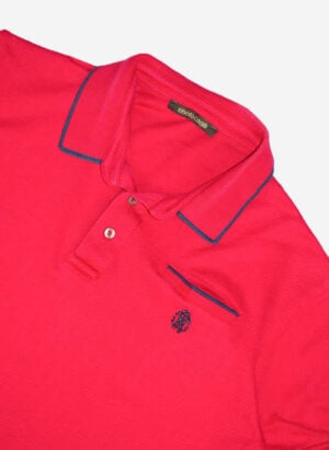 Vintage Roberto Cavalli Poloshirt rot