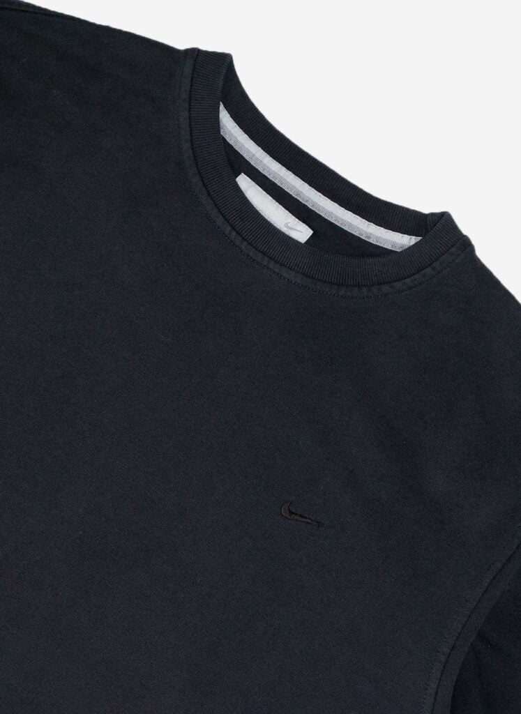 Vintage Y2K Nike Sweater schwarz washed