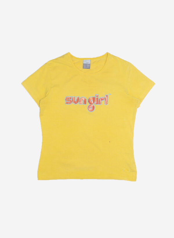 Vintage Y2K Nike women's "sun girl" Babytee