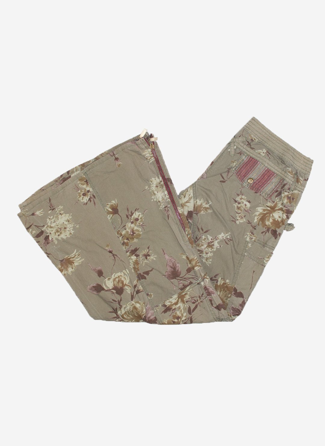 Vintage women's flared Baggypants flowers