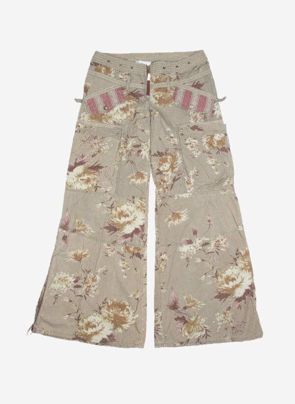 Vintage women's flared Baggypants flowers – Bild 2
