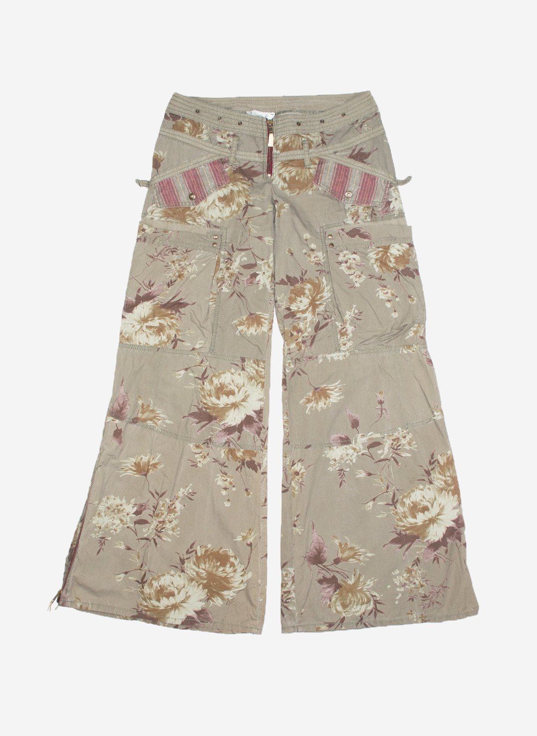 Vintage women's flared Baggypants flowers – Bild 2