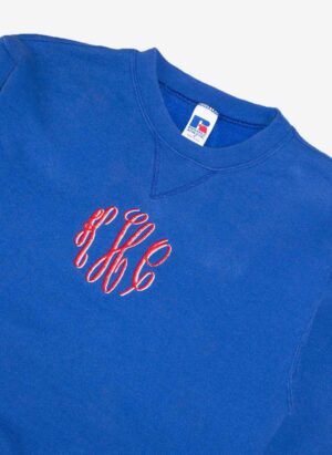 Vintage 90s Russell Athletic Sweater blau
