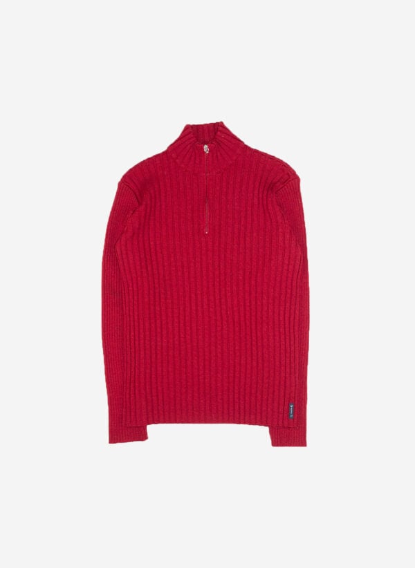 Vintage Armani Knit Half-Zip rot