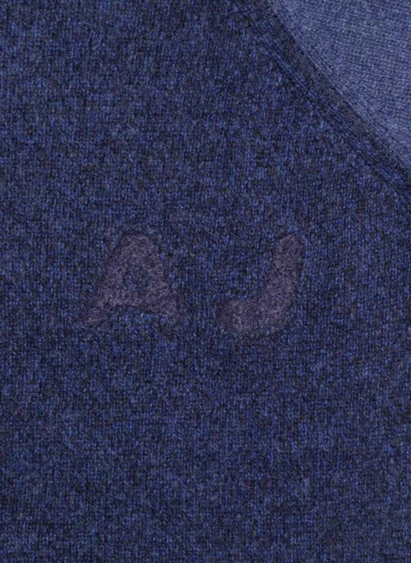 Vintage Armani Knit Sweater blau – Bild 3