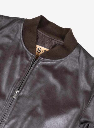 Vintage Lederjacke dunkelbraun