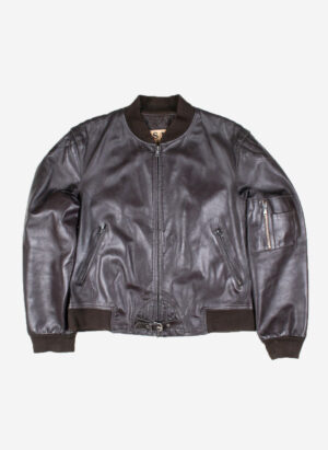 Vintage Lederjacke dunkelbraun