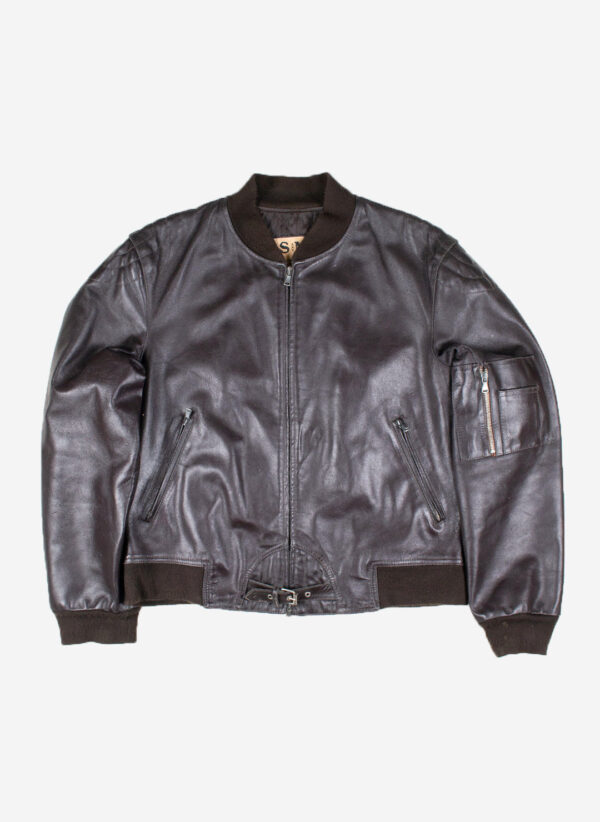 Vintage Lederjacke dunkelbraun