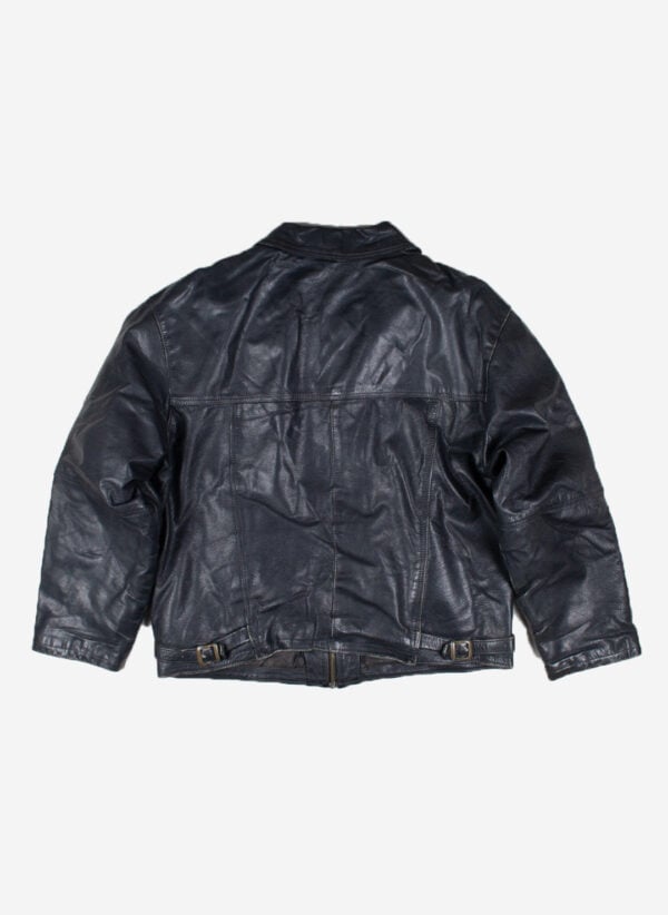 Vintage Lederjacke schwarz – Bild 3