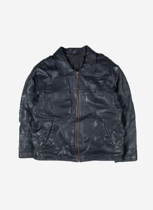 Vintage Lederjacke schwarz