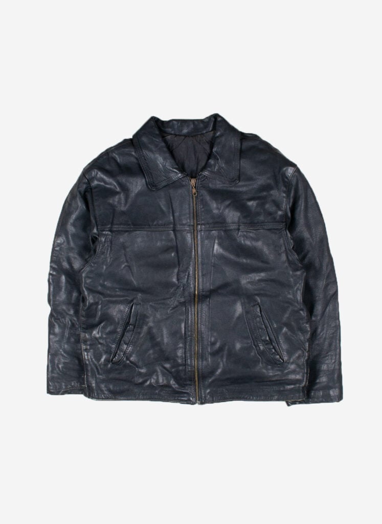 Vintage Lederjacke schwarz