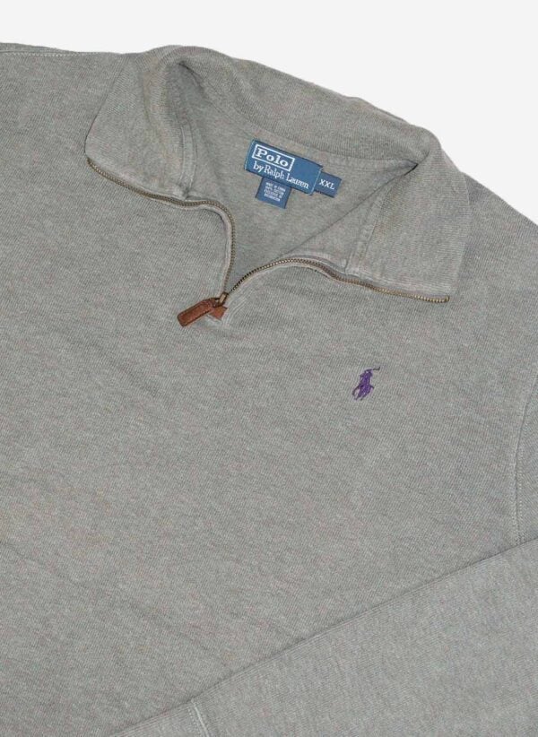 Vintage Polo Ralph Lauren Half-Zip grün – Bild 2