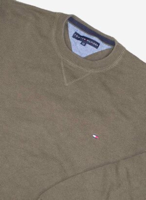 Vintage Tommy Hilfiger Knitsweater oliv