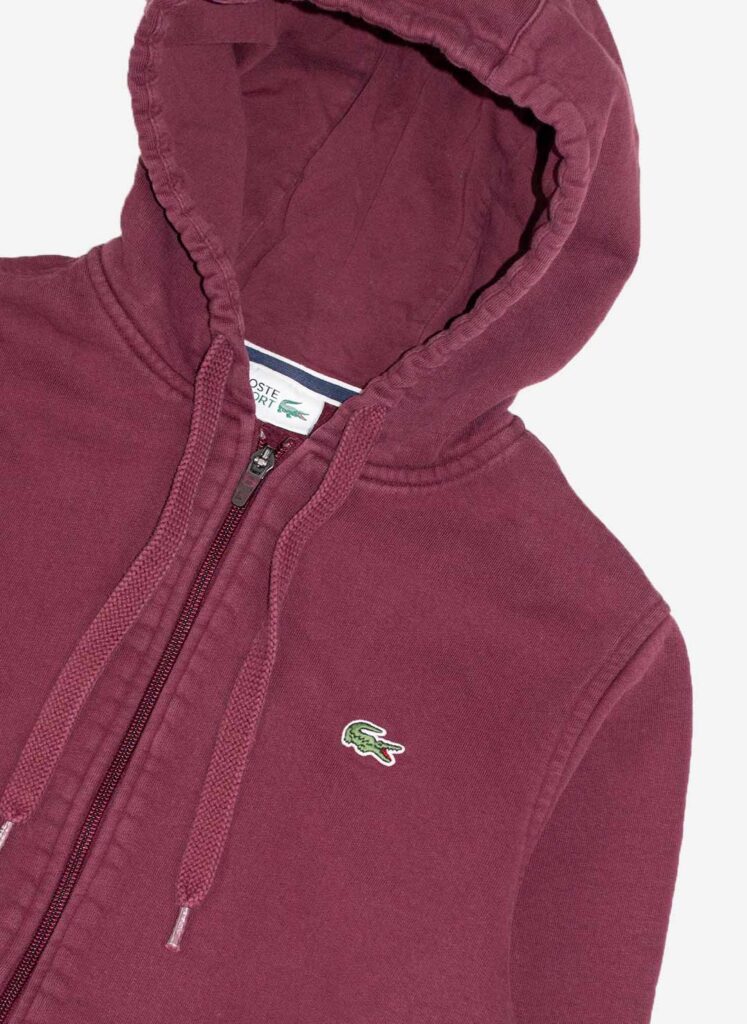 Lacoste Zip-Hoodie rot
