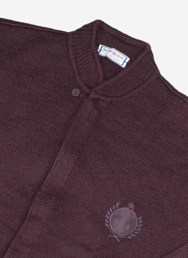 Vintage 80s Yves Saint Laurent heavy Knit Zipper – Bild 2