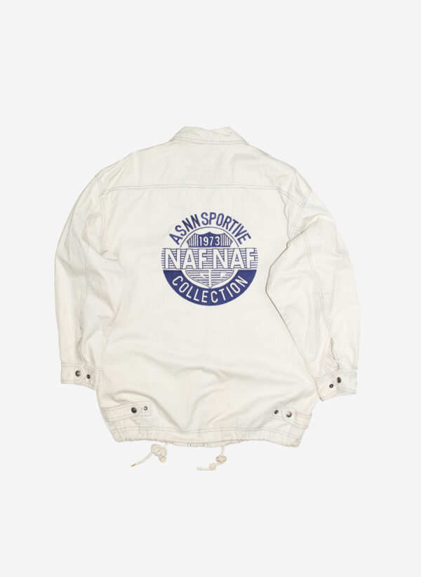 Vintage 90s Naf Naf Jacke creme – Bild 3