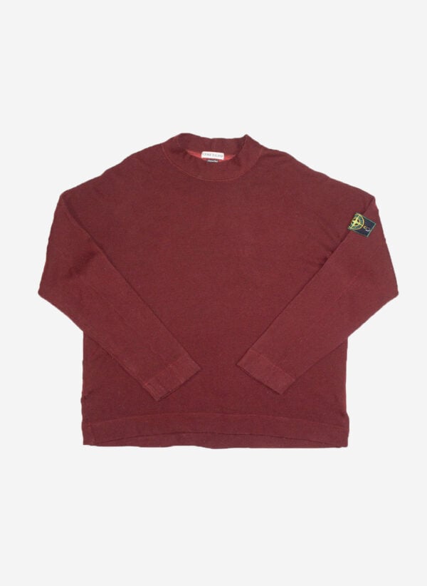 Vintage 90s Stone Island Green Edge Knitsweater