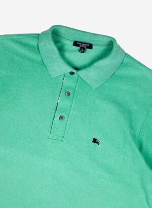 Vintage Burberry Poloshirt grün