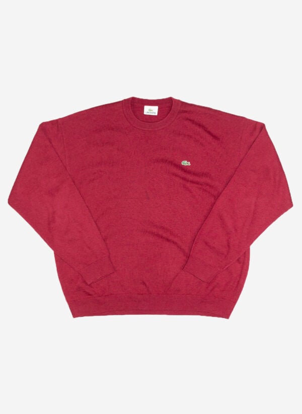 Vintage Lacoste Knitsweater rot