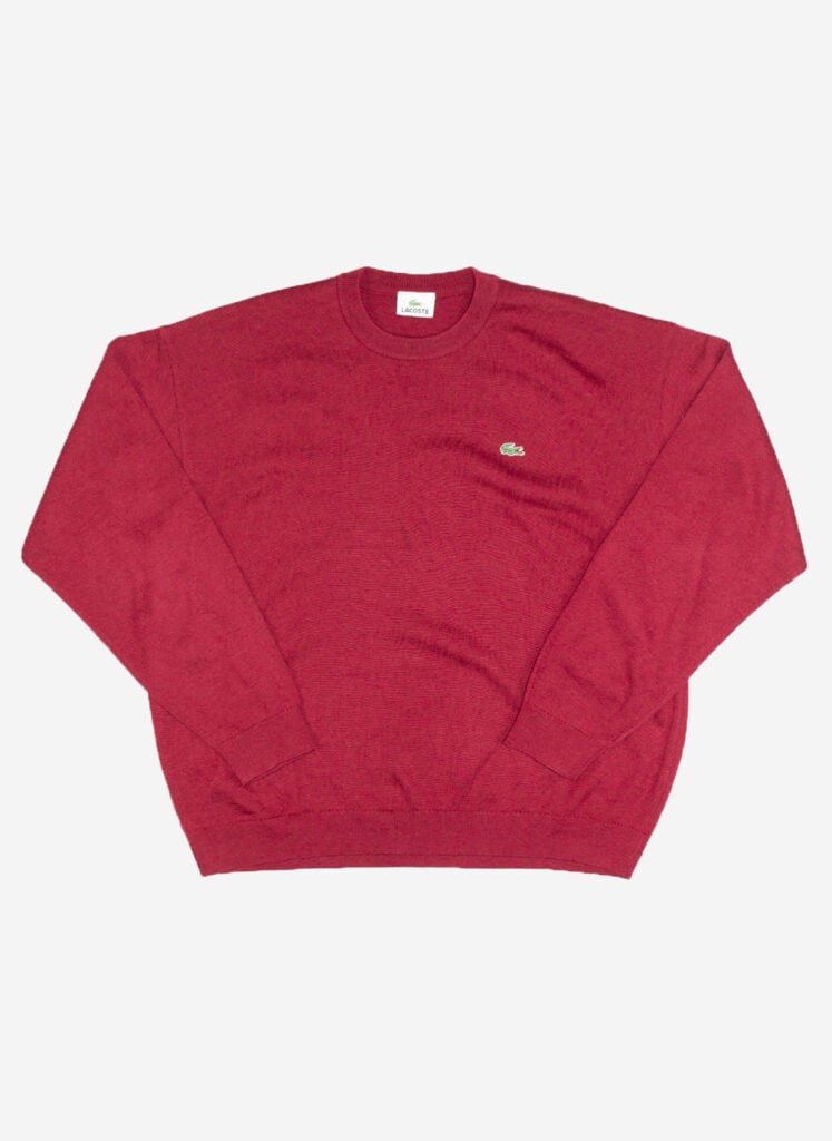 Vintage Lacoste Knitsweater rot