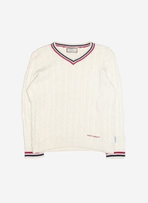 Vintage 90s Thomas Burberry women’s Knitsweater creme