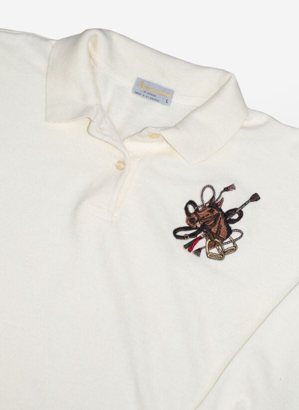 Vintage 70s Aquascutum Poloshirt Longsleeve – Bild 2