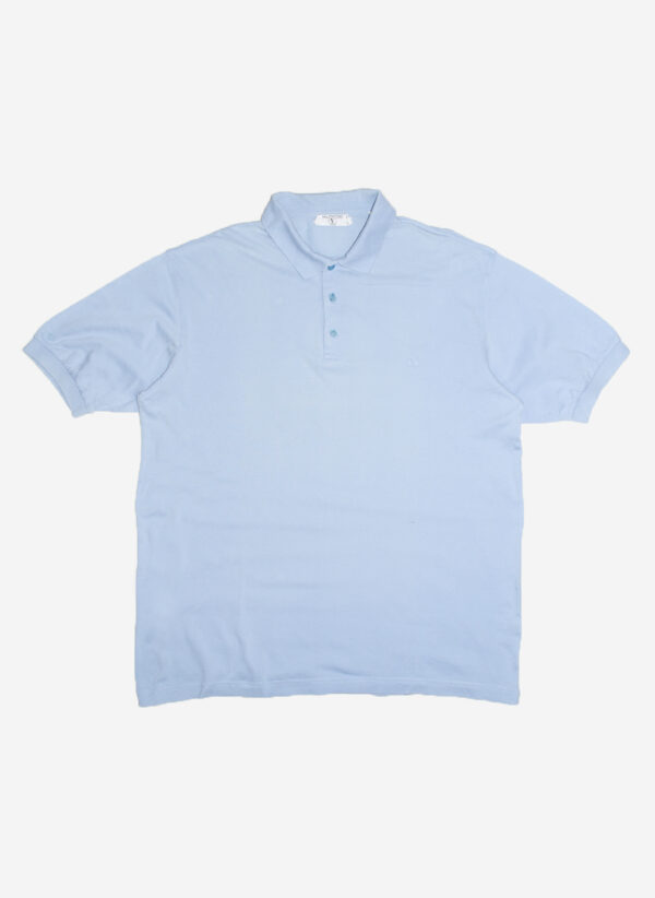 Vintage 80s Valentino Poloshirt babyblau