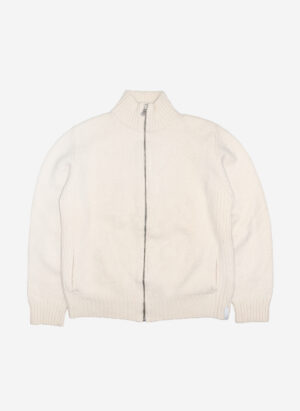 Vintage 90s Calvin Klein Knit Zipper creme