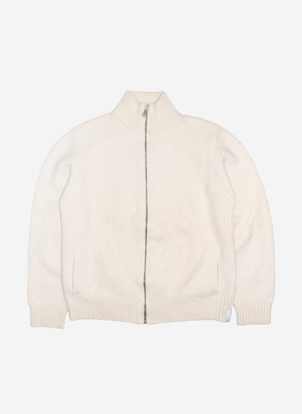 Vintage 90s Calvin Klein Knit Zipper creme