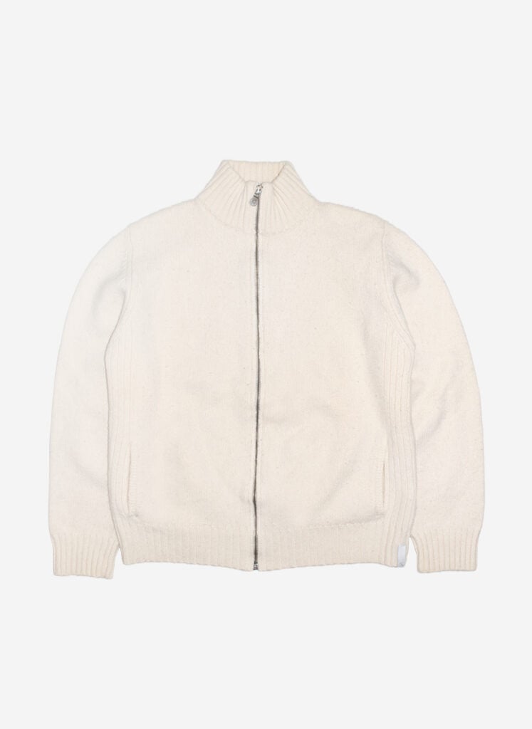 Vintage 90s Calvin Klein Knit Zipper creme