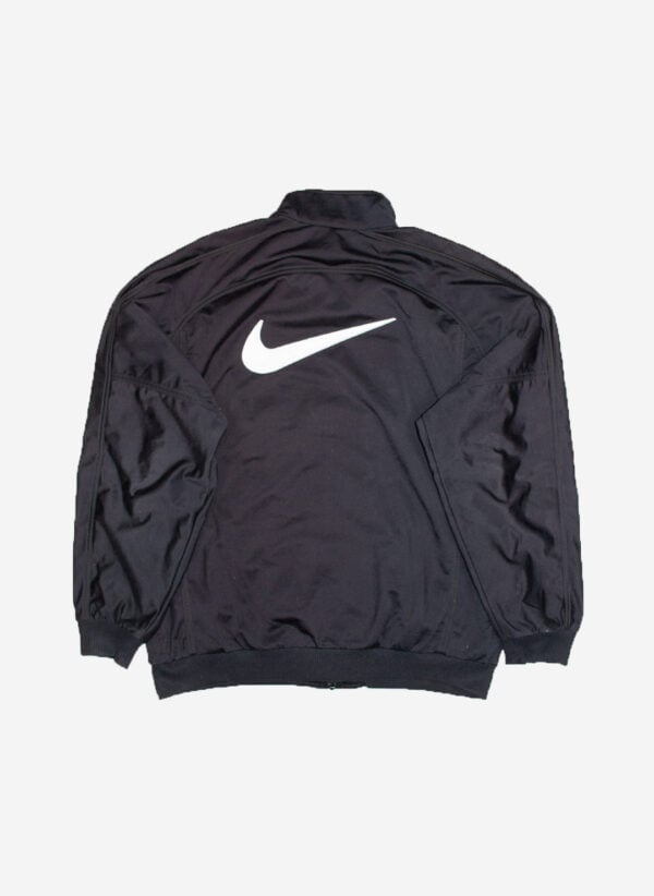 Vintage 90s Nike Trainingsjacke schwarz – Bild 3