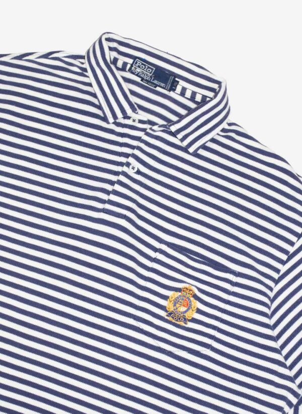 Vintage 90s Polo Ralph Lauren Poloshirt striped – Bild 2