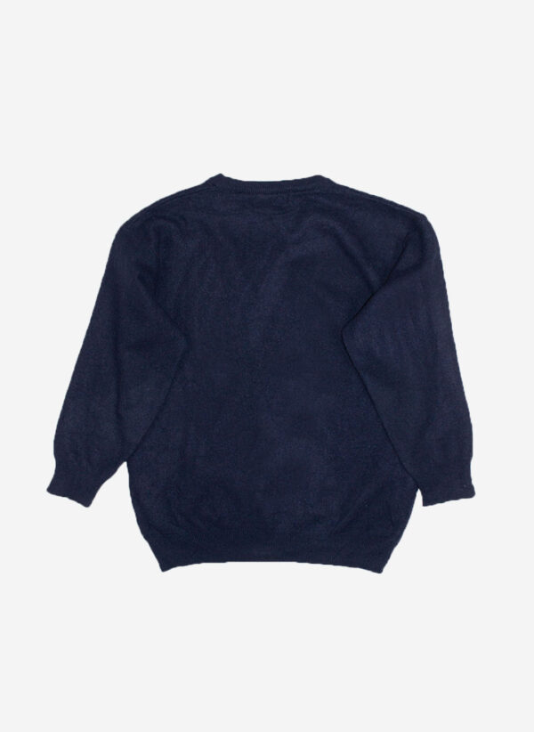 Vintage 90s Yves Saint Laurent Knitsweater navy – Bild 3