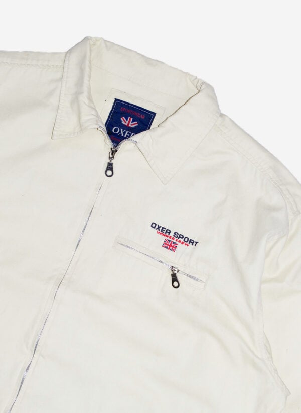 Vintage Harringtonjacke creme boxy – Bild 2