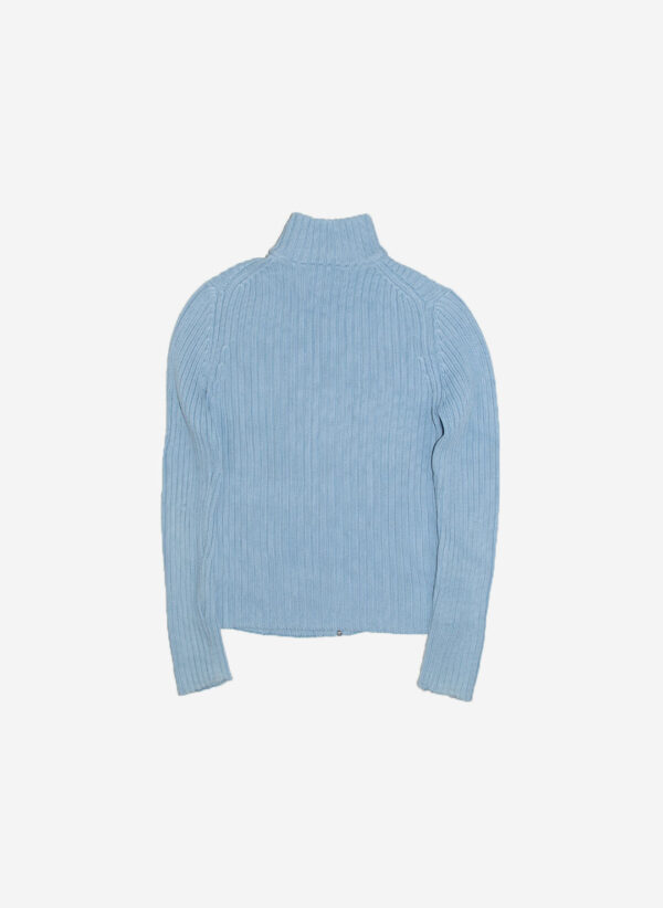 Vintage Polo Jeans Ralph Lauren women's Knit Zipper babyblau – Bild 3