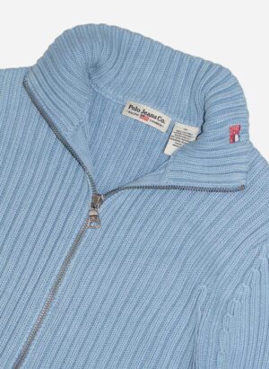 Vintage Polo Jeans Ralph Lauren women’s Knit Zipper babyblau