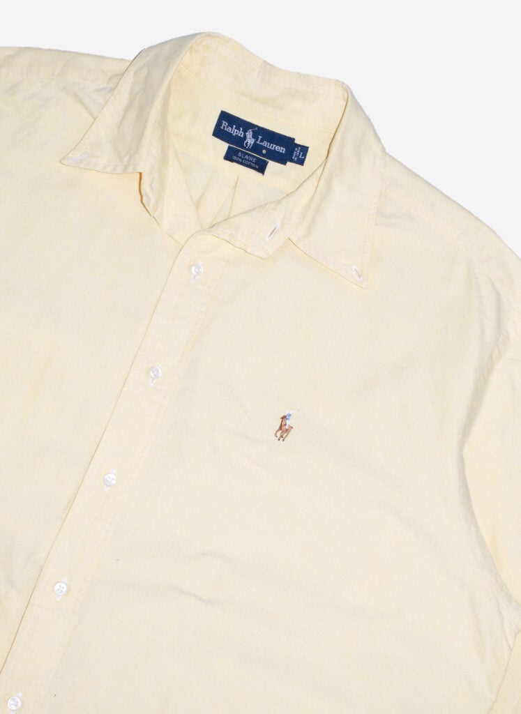 Vintage Ralph Lauren Kurzarmhemd gelb