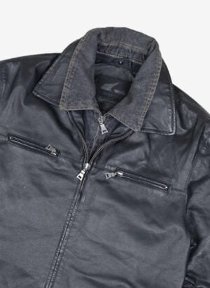 Angelo Litrico double layer Lederjacke schwarz