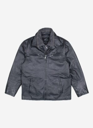Angelo Litrico double layer Lederjacke schwarz