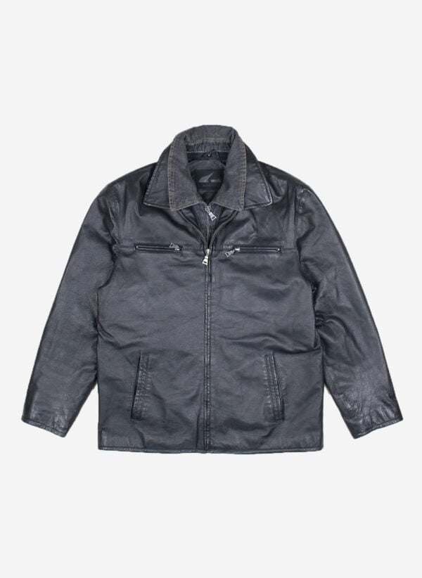Angelo Litrico double layer Lederjacke schwarz