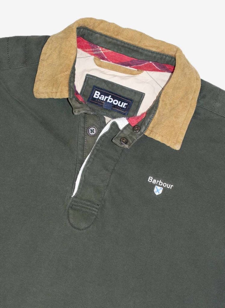 Barbour Rugbyshirt grün