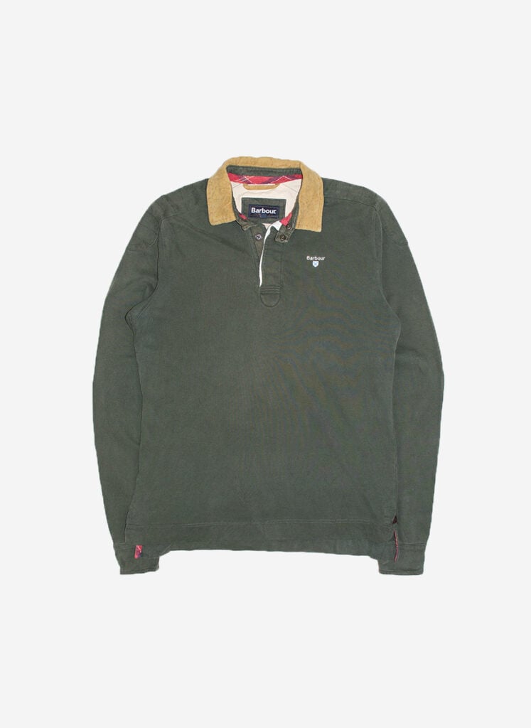 Barbour Rugbyshirt grün