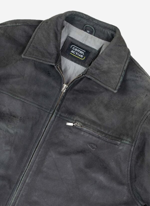 Camel Active Lederjacke grau – Bild 2