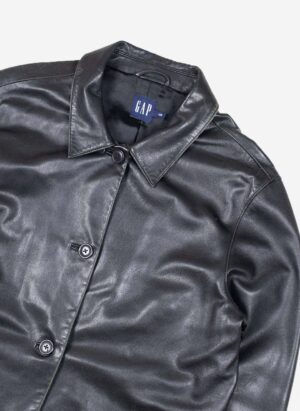Gap Lederjacke schwarz