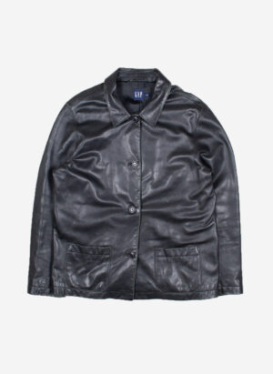Gap Lederjacke schwarz