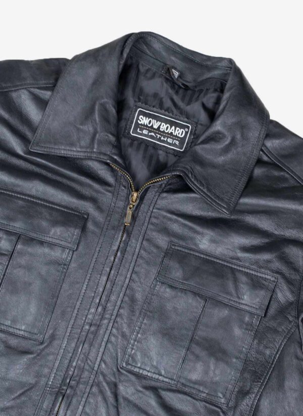 Lederjacke schwarz – Bild 2